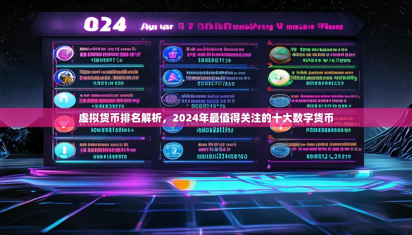 虚拟货币排名解析，2024年最值得关注的十大数字货币